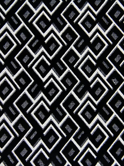 Scalamandre: Anni Jacquard Velvet A9 0008 ANNI Black Linen