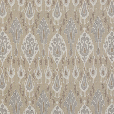 GP&J Baker: Ikat Bokhara Linen BP10939.3.0 Parchment