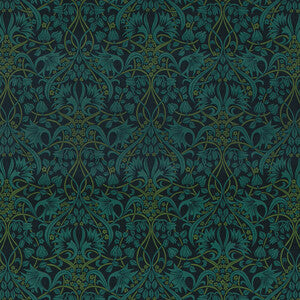 GP&J Baker: Fritillerie Velvet BP10975.1.0 Indigo/Teal