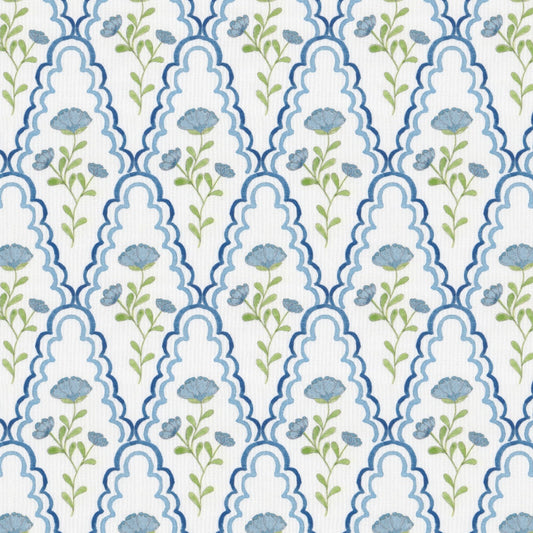 Stout: Scallop Floral 7848-3 Denim