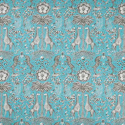 Clarke & Clarke: Kruger Print  F1111/07.CAC.0 Teal