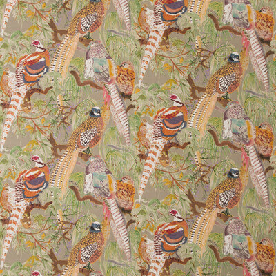 Mulberry: Game Birds Linen FD269.K102.0 Stone/Multi