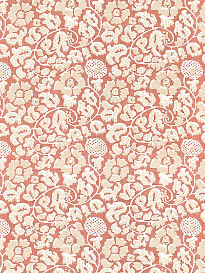 Grey Watkins for Scalamandre: Maiden Floral GW 0001 16629 Terracotta