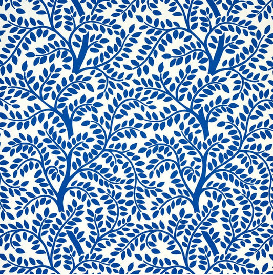 Schumacher Temple Garden in Blue WP 5011962