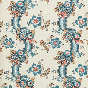 Oscar de la Renta for Lee Jofa: Benday Paper WP P2020111.519.0 Denim/Berry