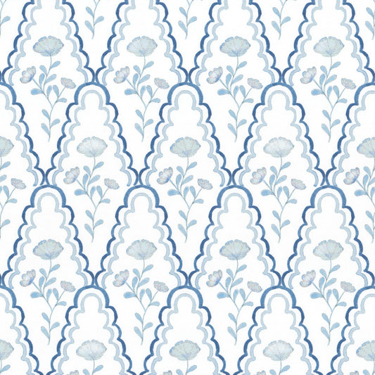 Stout: Scallop Floral WP W7848-2 Harbor