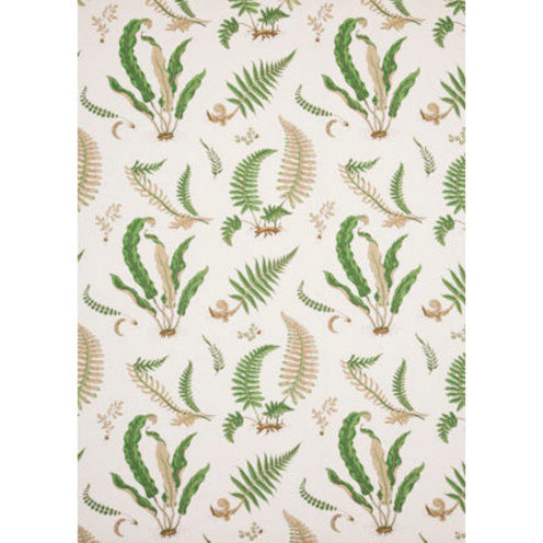 GP&J Baker: Ferns Linen R1324.01.0 Stone/Green
