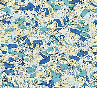 Scalamandre: Dragon Dance SC 0001 16612 Summer Sage