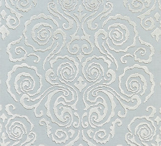 Scalamandre: Cirrus Velvet Damask SC 0001 27219 Mist