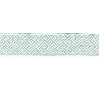 Scalamandre: Labyrinth Embroidered Tape SC 0002 T3319 Aquamarine