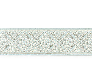 Scalamandre: Ornamental Embroidered Tape SC 0002 T3320 Aquamarine