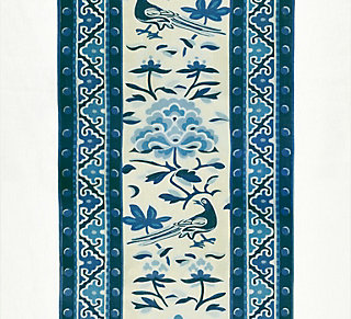 Scalamandre: Royal Peony Linen Print SC 0003 16613  Porcelain