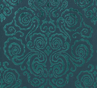 Scalamandre: Cirrus Velvet Damask SC 0003 27219 Emerald