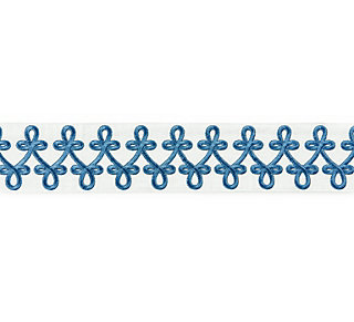 Scalamandre: Empress Embroidered Tape SC 0004 T3321 Porcelain