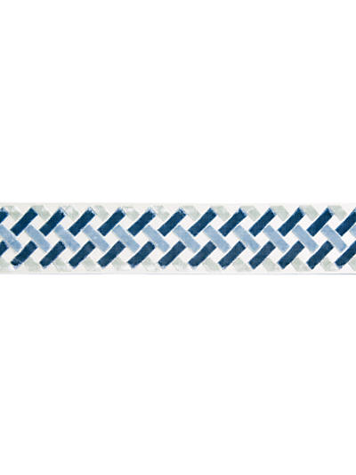 Scalamandre: Parquet Velvet Tape SC 0004 T3326 Blue Lagoon