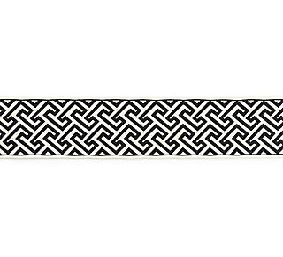 Scalamandre: Labyrinth Embroidered Tape SC 0005 T3319  Noir