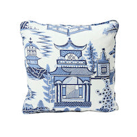 Schumacher: Nanjing 18" Pillow SO17443104 Porcelain