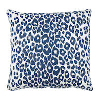 Schumacher: Iconic Leopard 22" Pillow SO17572006 Ink