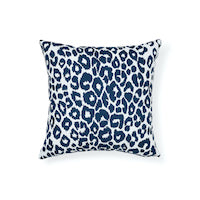 Schumacher: Iconic Leopard 18" I/O Pillow SO17732304 Navy