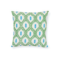 Schumacher: Indio & Presidio Ikat 18" Pillow SO17807004 Green