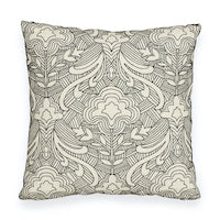 Schumacher: Hendrix Embroidery 18" Pillow SO7616204 Black