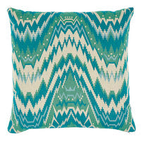 Schumacher: Tauride Epingle 22" Pillow SO7904206 Peacock