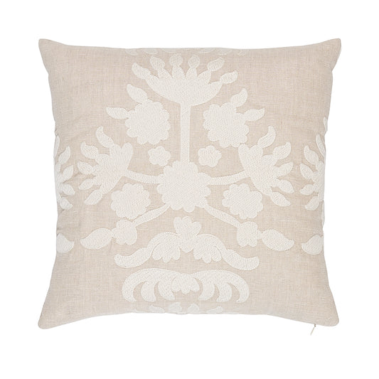 Schumacher: Cybele Embroidery 18" Pillow SO7947204 Natural
