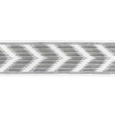 Kravet: Chevron Velvet Tape T30828.1121.0 Grey
