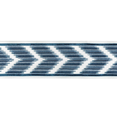 Kravet: Chevron Velvet Tape T30828.50.0 Ink