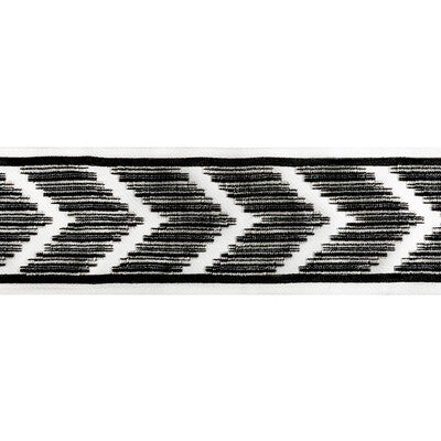 Kravet: Chevron Velvet Tape T30828.81.0 Noir