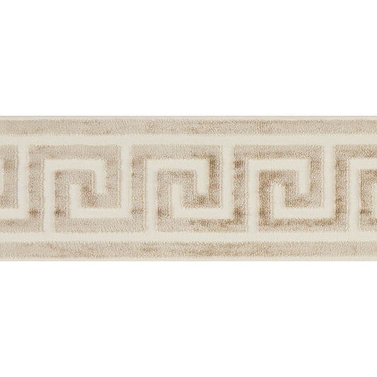 Scalamandre: Greek Key Velvet Tape SC 0002 T3279 Fawn