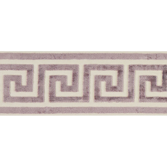 Scalamandre: Greek Key Velvet Tape SC 0004 T3279 Amethyst
