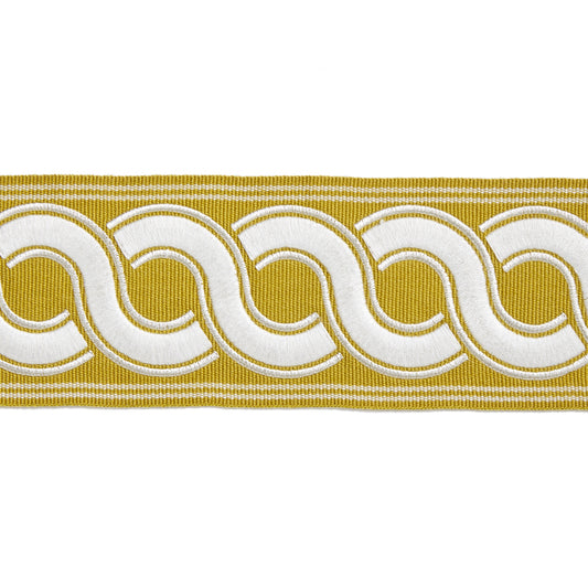 Scalamandre: Guilloche Embroidered Tape SC 0003 T3283 Brass