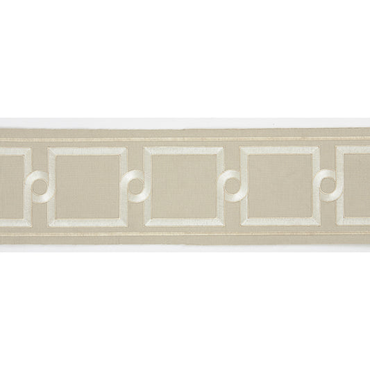 Scalamandre: Square Link Embroidered Tape SC 0002 T3287 Sand
