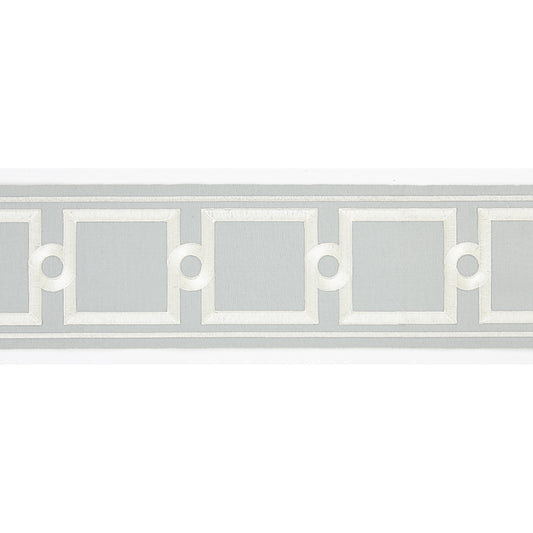 Scalamandre: Square Link Embroidered Tape SC 0003 T3287 Rain