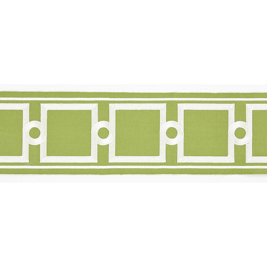 Scalamandre: Square Link Embroidered Tape SC 0004 T3287 Pear