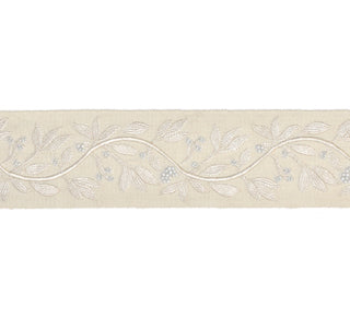 Scalamandre: Laurel Embroidered Tape SC 0001 T3292 Vellum