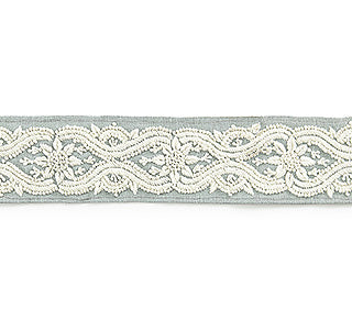 Scalamandre: Linnea Embroidered Tape SC 0003 T3298 Skylight