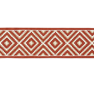 Scalamandre: Medina Embroidered Tape SC 0003 T3306 Carnelian