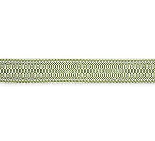 Scalamandre: Tulum Diamond Tape SC 0002 T3312 Palm