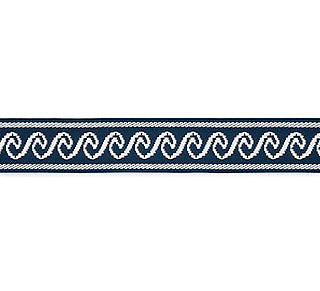 Scalamandre: Wave Tape SC 0004 T3313 Indigo