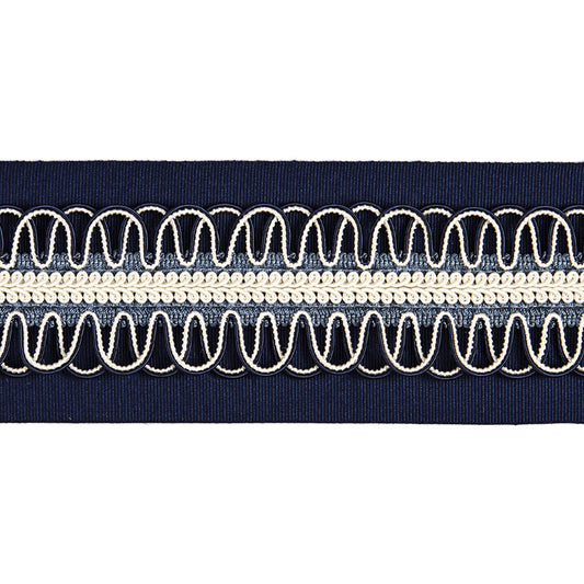 Scalamandre: Colette Braided Tape SC 0005 V1242 Navy