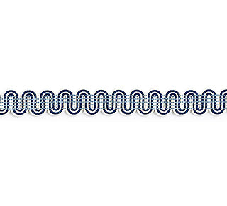 Scalamandre: Serpentine Braid SC 0004 V1246 Indigo