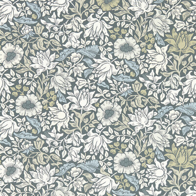 William Morris for Clarke & Clarke: Mallow WP W0173/01.CAC.0 Slate