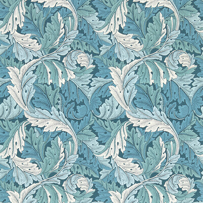 William Morris for Clarke & Clarke: Acanthus WP W0175/04.CAC.0 Teal