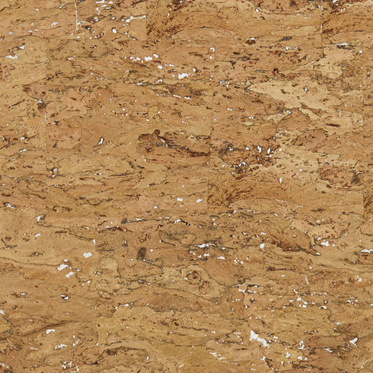 Scalamandre: Cork Glimmer SC 0001 WP88345 Natural & Silver