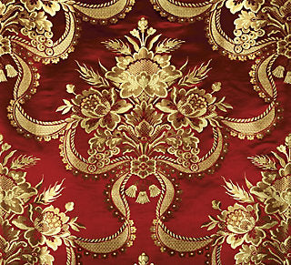 Old World Weavers for Scalamandre: Reale Nastri ZA 2157 RNAS Cherry Gold