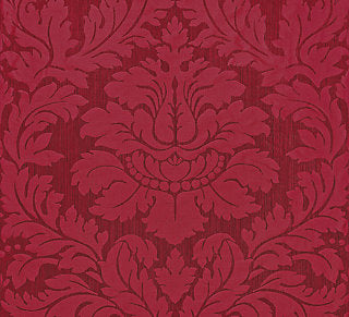Old World Weavers for Scalamandre: Villa Regina Damask ZA 2166 REGI Scarlet