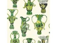 Cole & Son WP: Ardmore Khulu Vases 109/12056.CS.0 Green & White