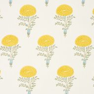 Molly Mahon for Schumacher: Marigold Hand Block Print 179320 Yellow